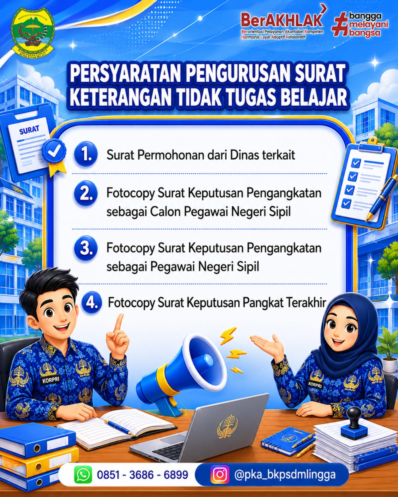 Persyaratan Pengurusan Surat Keterangan Tidak Tugas Belajar