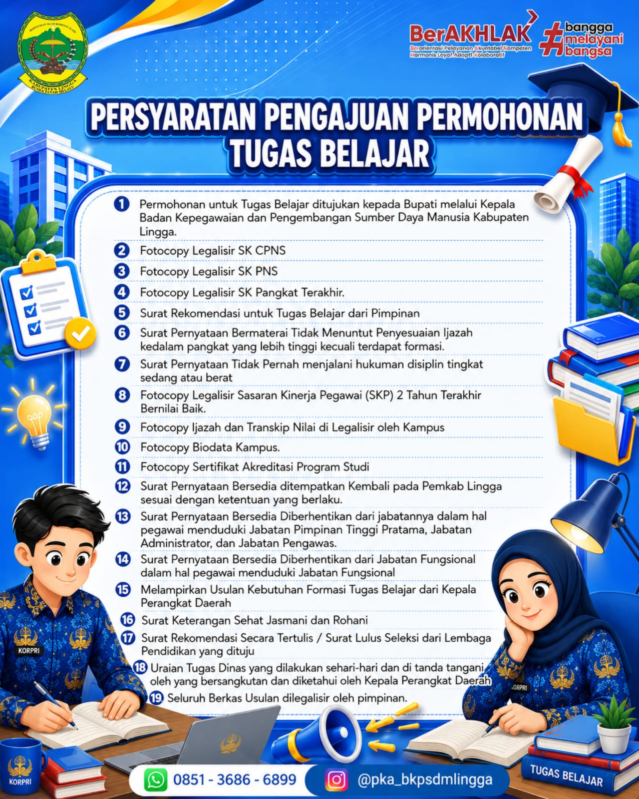 Persyaratan Pengajuan Permohonan Tugas Belajar